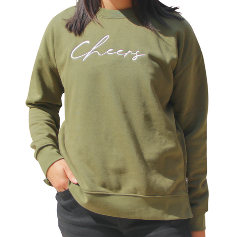 Cheers Side Zip Crewneck