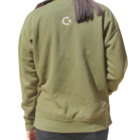 Cheers Side Zip Crewneck
