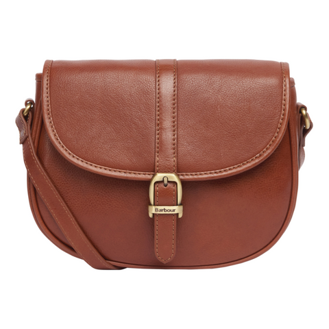 Barbour Laire Medium Leather Saddle Bag