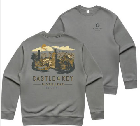 Castle Print Crewneck Sweatshirt