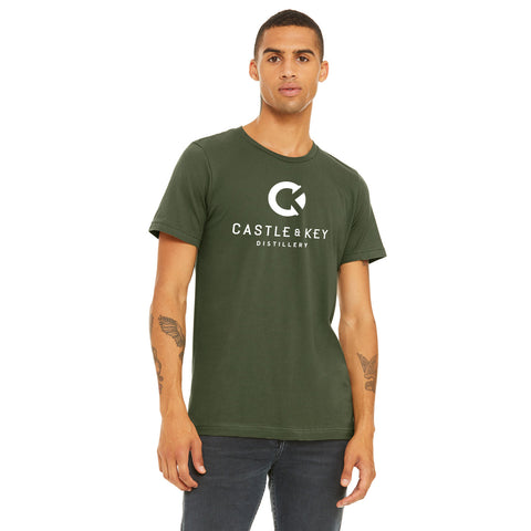 Military Green Logo Tee