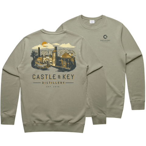 Castle Print Crewneck Sweatshirt