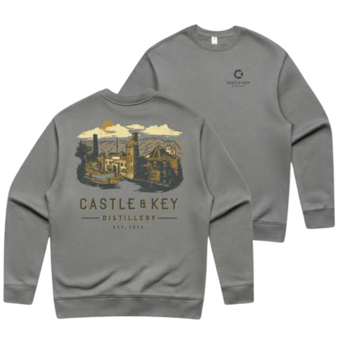 Castle Print Crewneck Sweatshirt