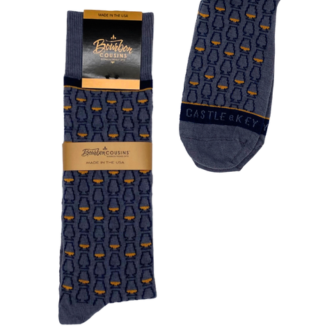 Bourbon Cousins Whiskey Glass Socks