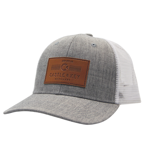 Castle & Key Leather Patch Mesh Back Hat