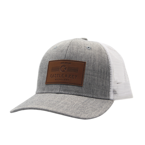 Castle & Key Leather Patch Mesh Back Hat