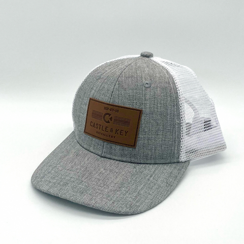 Leather Patch Mesh Back Hat