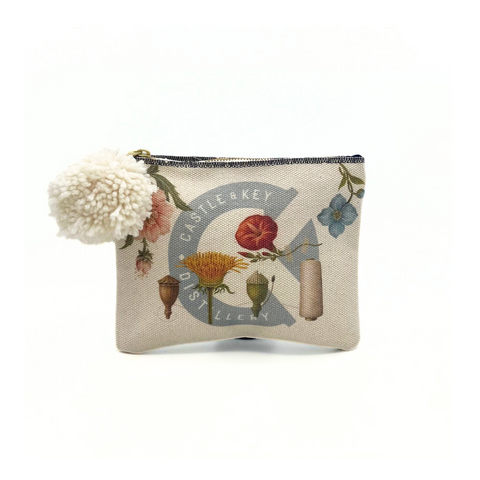 HDG Small Flower Zip Pouch