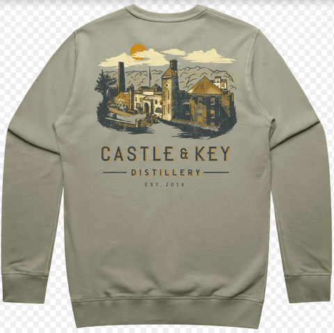 Castle Print Crewneck Sweatshirt