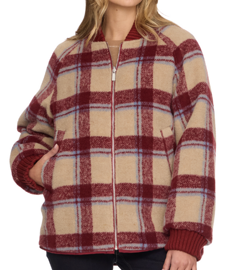 Anniston Reversible Quilted Bomber Jacket