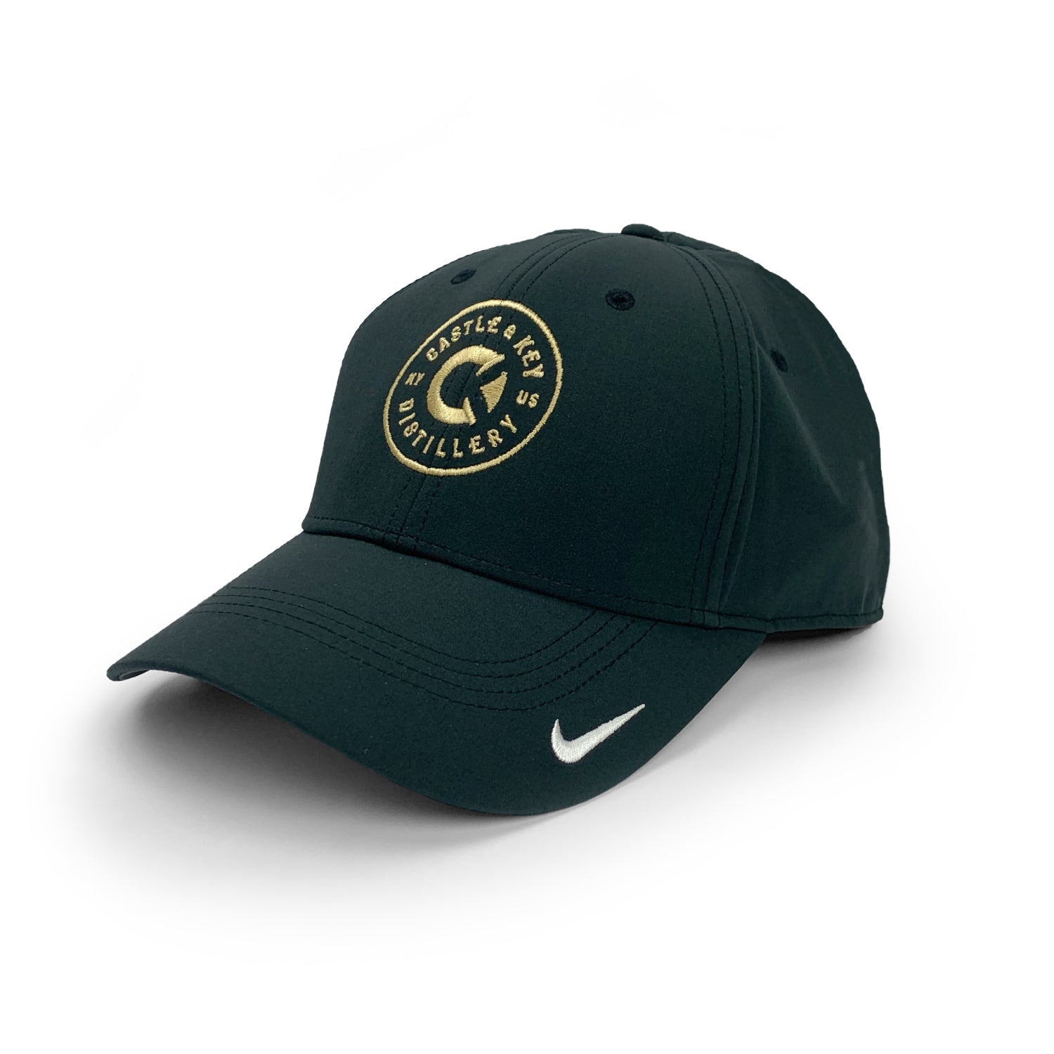 Nike Logo Hat - Black & Gold – Castle & Key Distillery